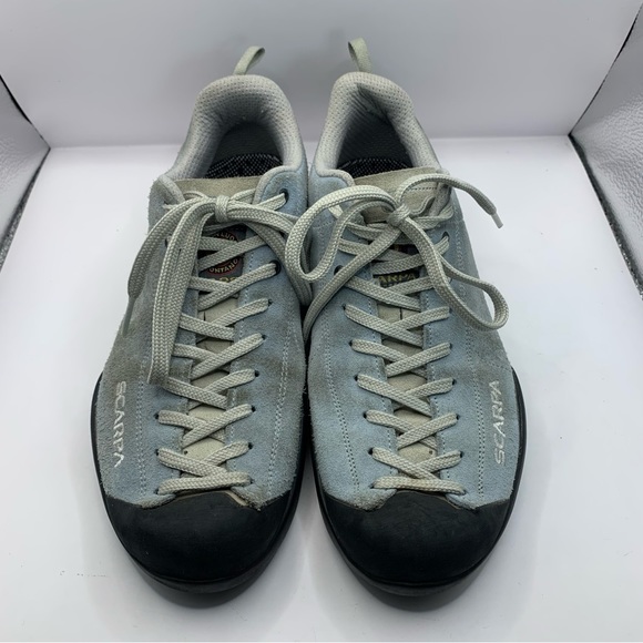 SCARPA Mojito Lake Blue Suede Canvas Outdoor Hiking Climbing Shoes Sz EU40 US7.5 - Picture 3 of 11